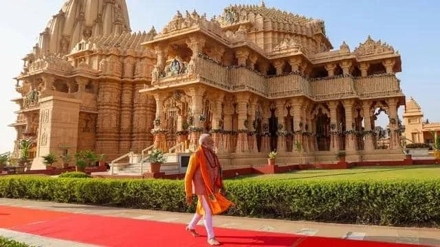 PM Modi Somnath Temple Mahapuja Amrit Parv